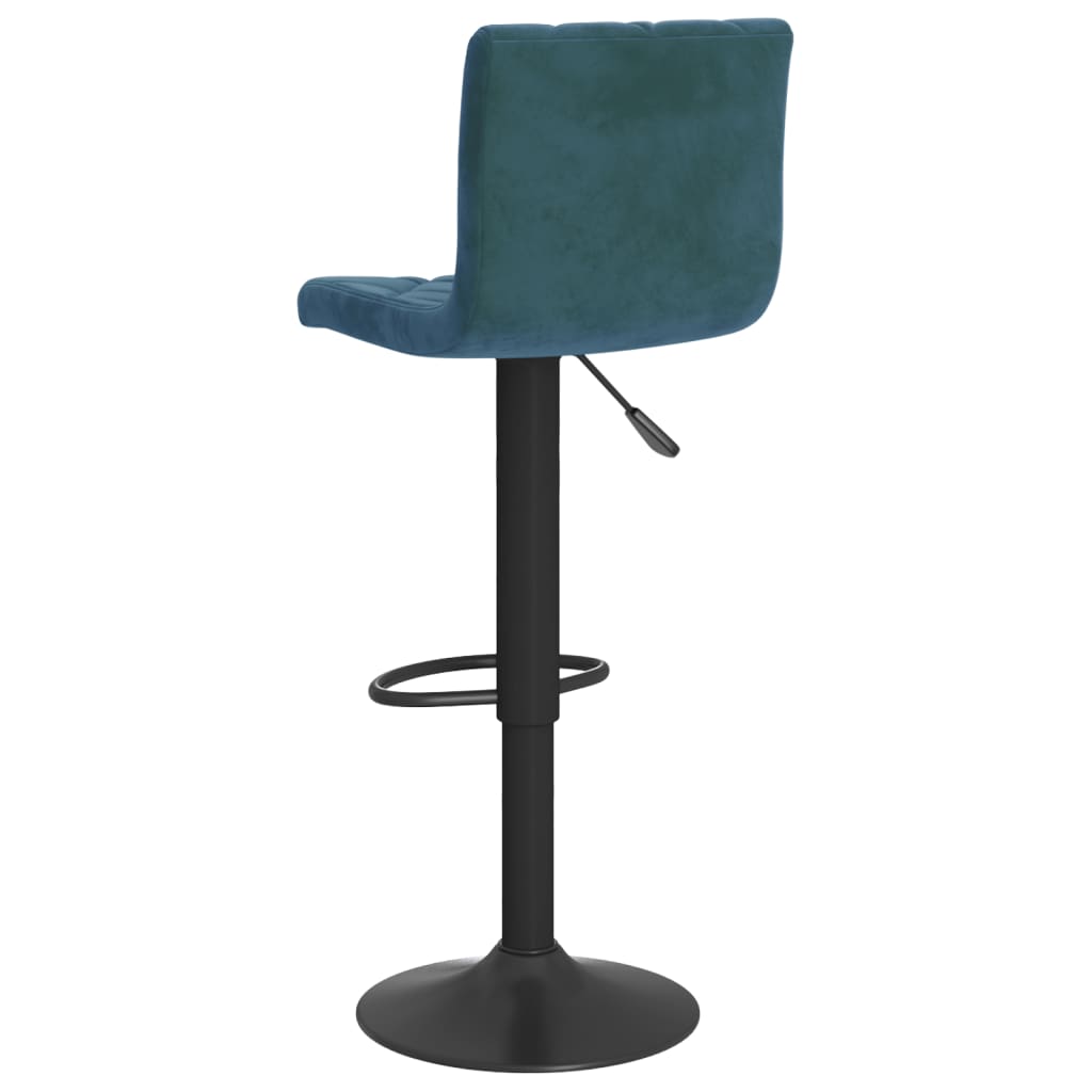Sgabelli da Bar 2 pz Blu in Velluto - homemem39