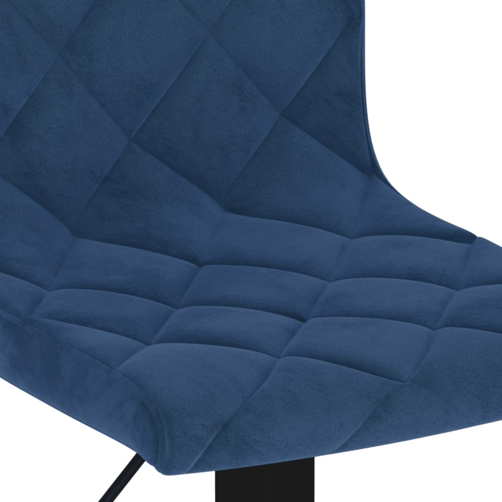 Sgabelli da Bar 2 pz Blu in Velluto - homemem39