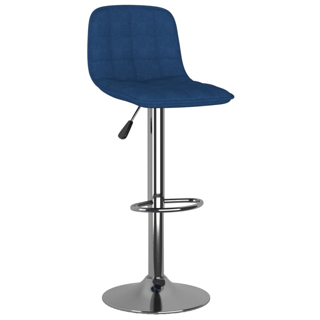 Sgabelli da Bar 2 pz Blu in Tessuto - homemem39