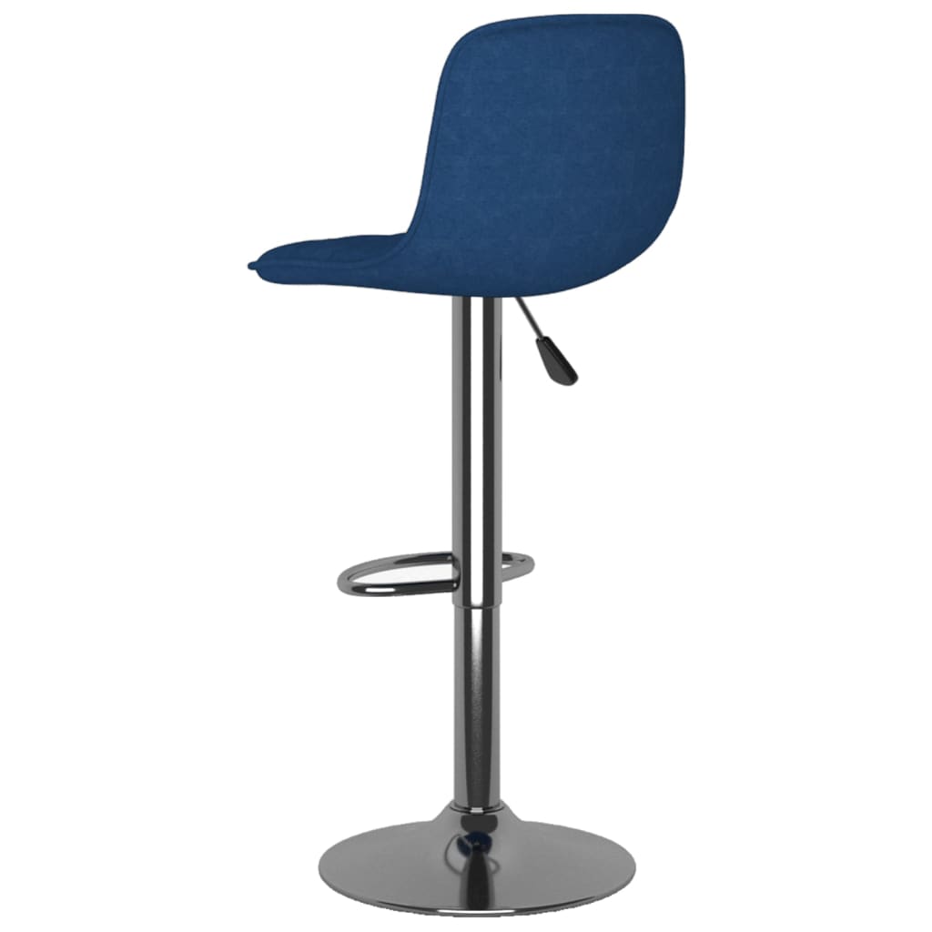 Sgabelli da Bar 2 pz Blu in Tessuto - homemem39