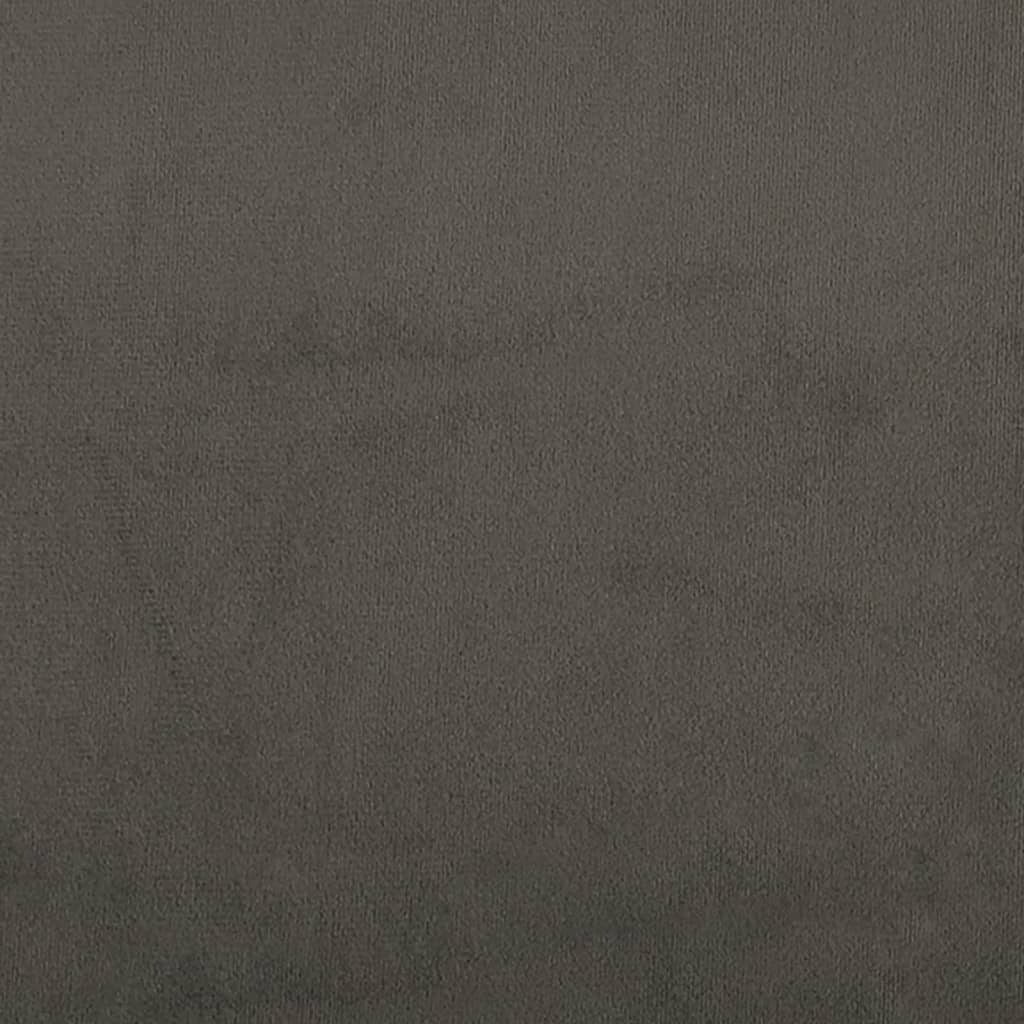 Sedie da Bar 2 pz Grigio Scuro in Velluto - homemem39