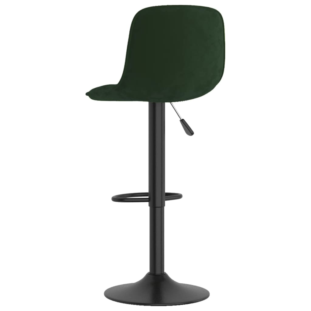 Sgabelli da Bar 2 pz Verde Scuro in Velluto - homemem39