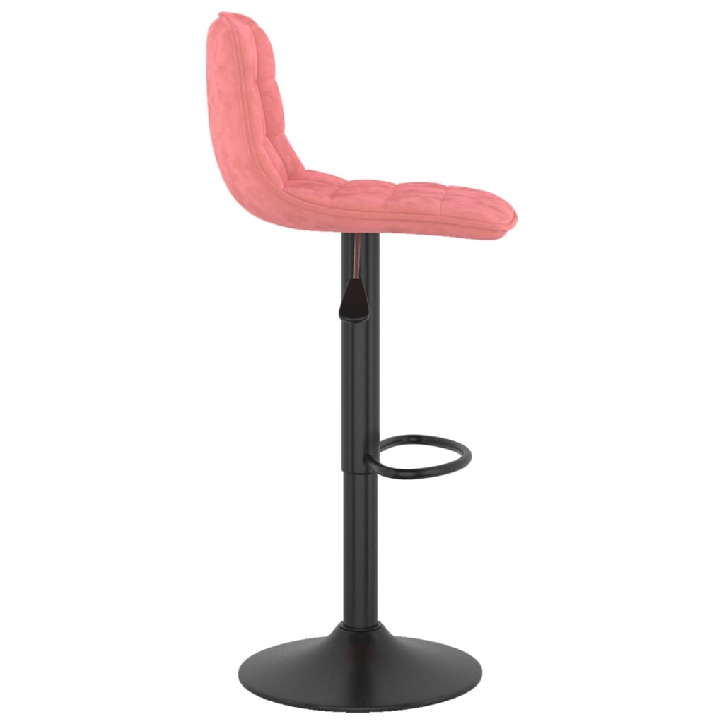 Sgabelli da Bar 2 pz Rosa in Velluto - homemem39