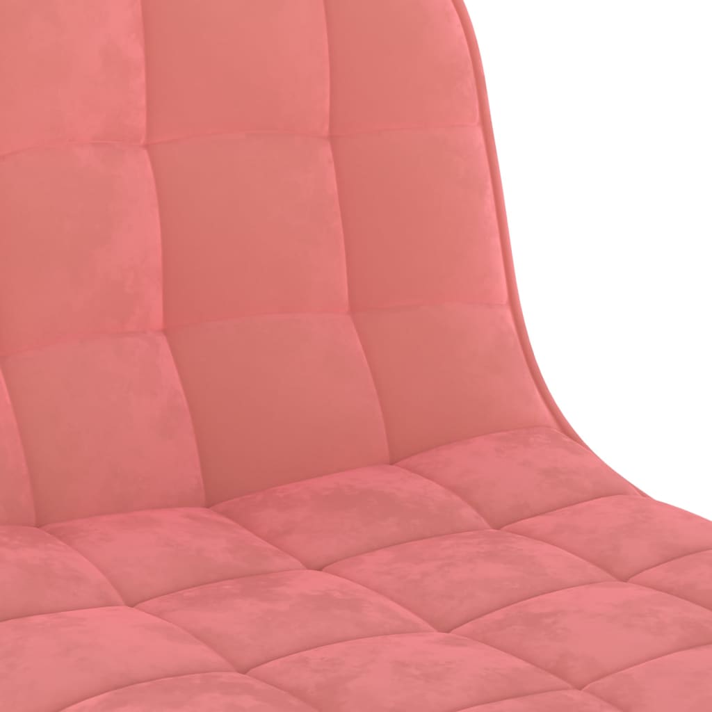 Sgabelli da Bar 2 pz Rosa in Velluto - homemem39