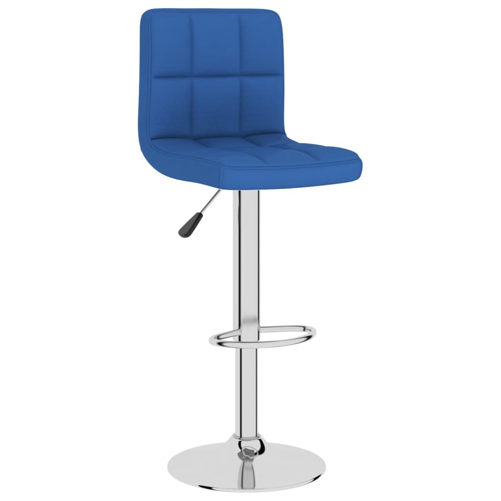 Sgabelli da Bar 2 pz Blu in Tessuto - homemem39