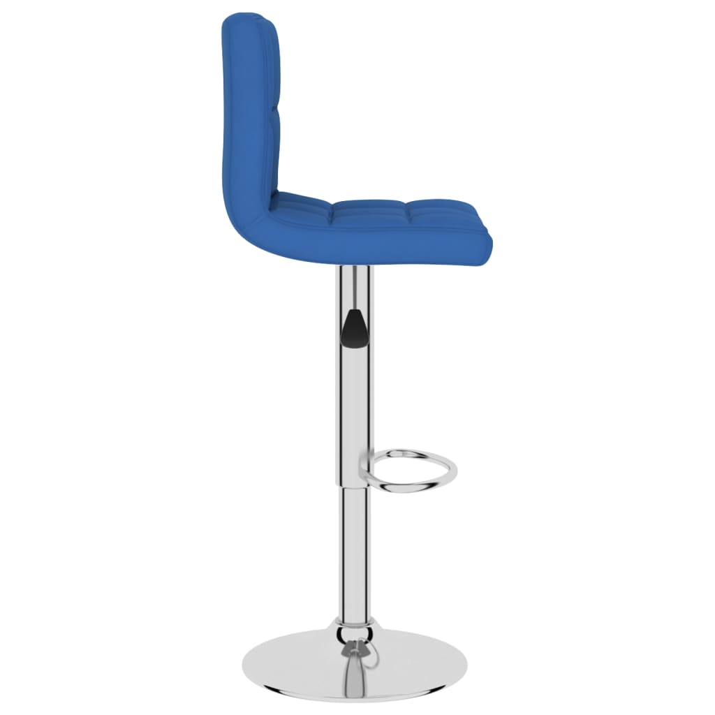Sgabelli da Bar 2 pz Blu in Tessuto - homemem39
