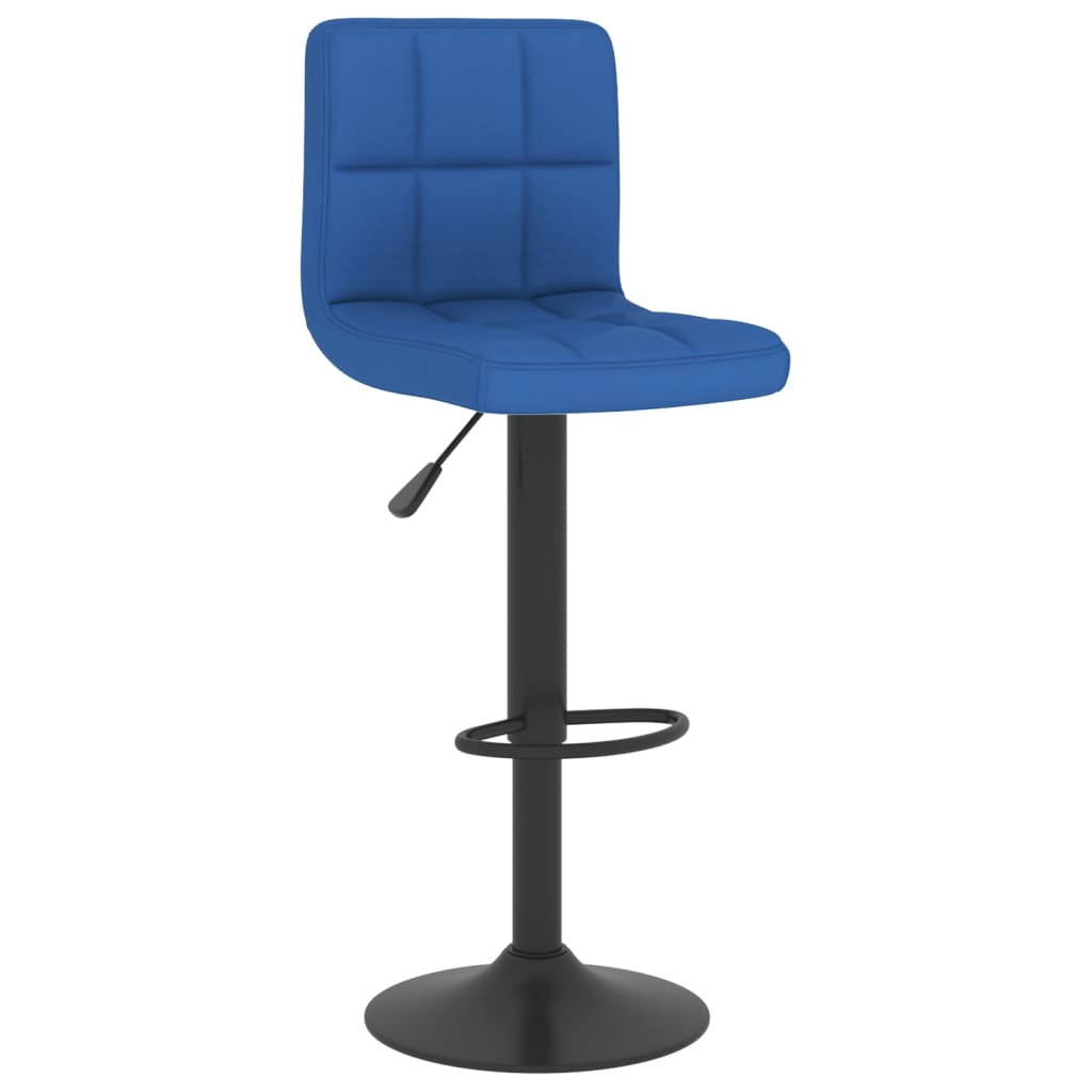 Sgabelli da Bar 2 pz Blu in Tessuto - homemem39