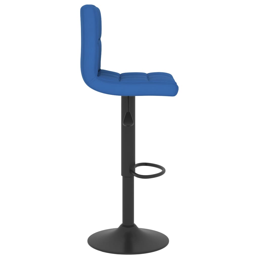 Sgabelli da Bar 2 pz Blu in Tessuto - homemem39