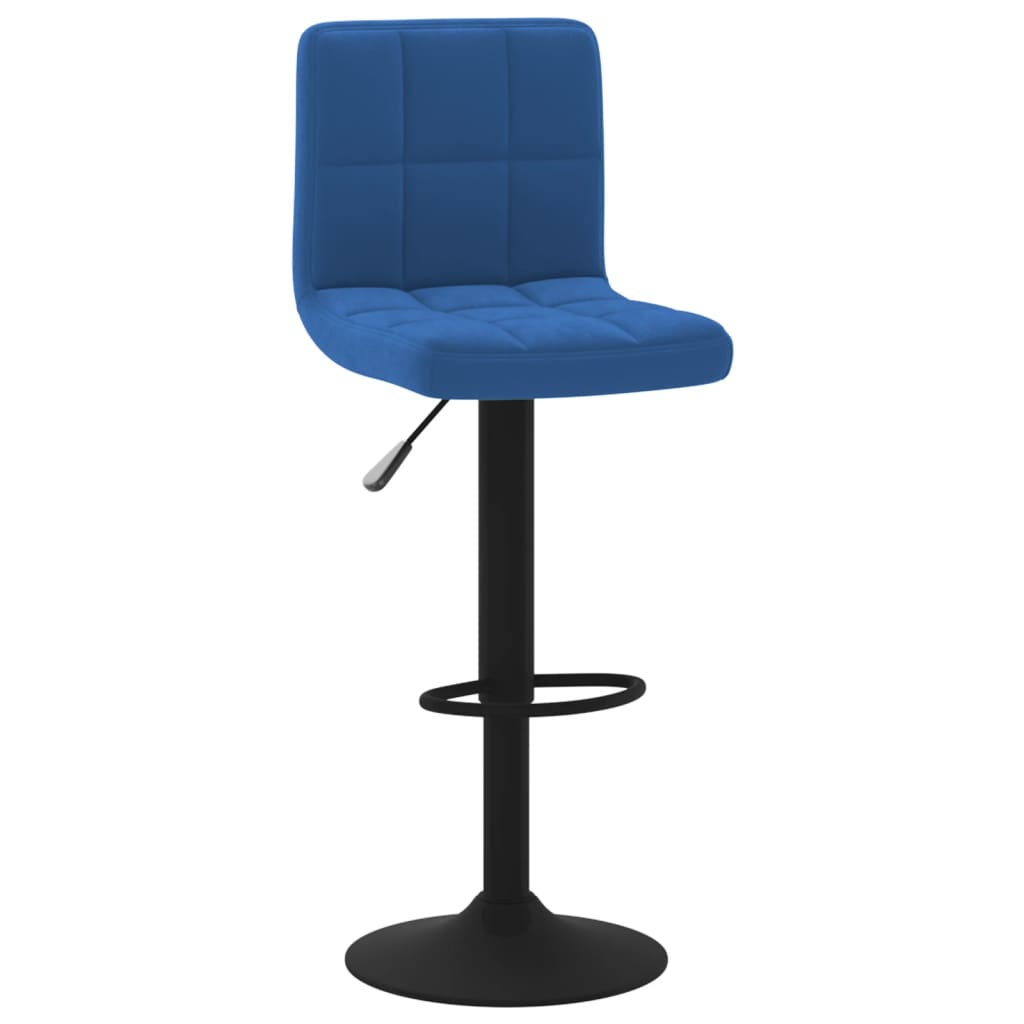 Sgabelli da Bar 2 pz Blu in Velluto - homemem39