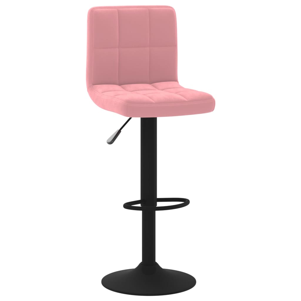 Sgabelli da Bar 2 pz Rosa in Velluto - homemem39