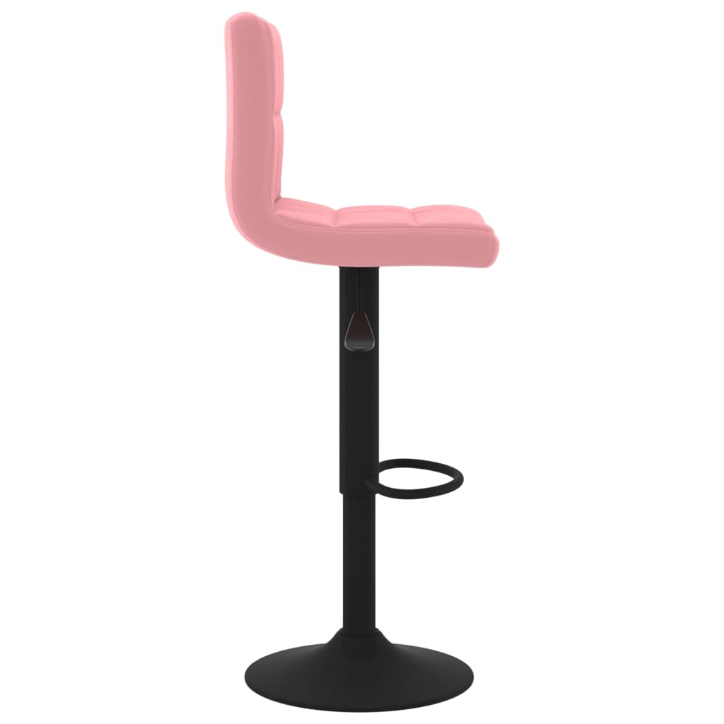Sgabelli da Bar 2 pz Rosa in Velluto - homemem39