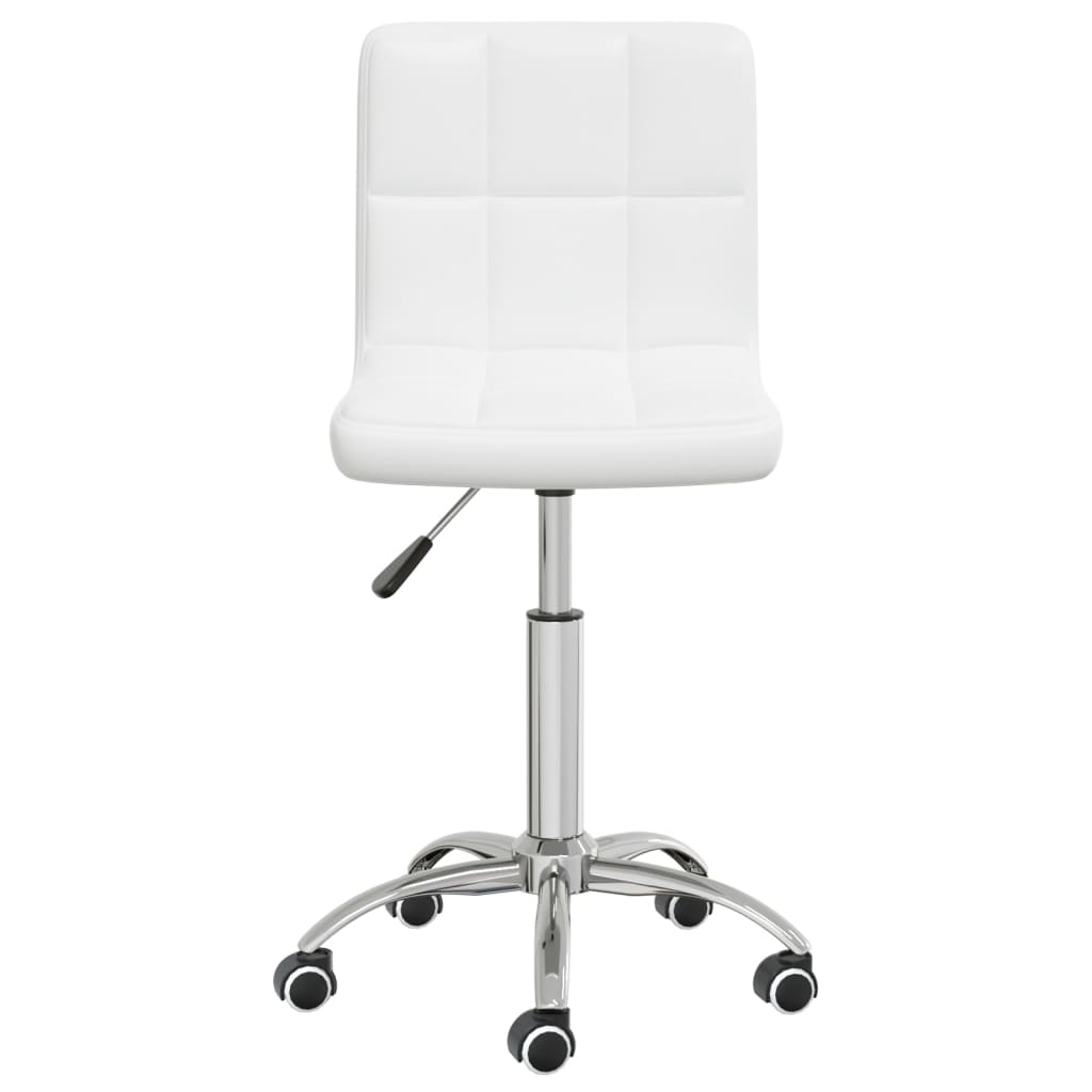Sedia da Ufficio Girevole Bianca in Similpelle - homemem39