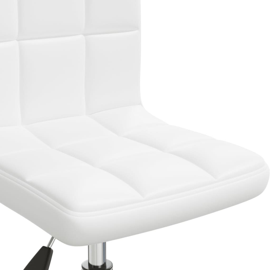 Sedia da Ufficio Girevole Bianca in Similpelle - homemem39