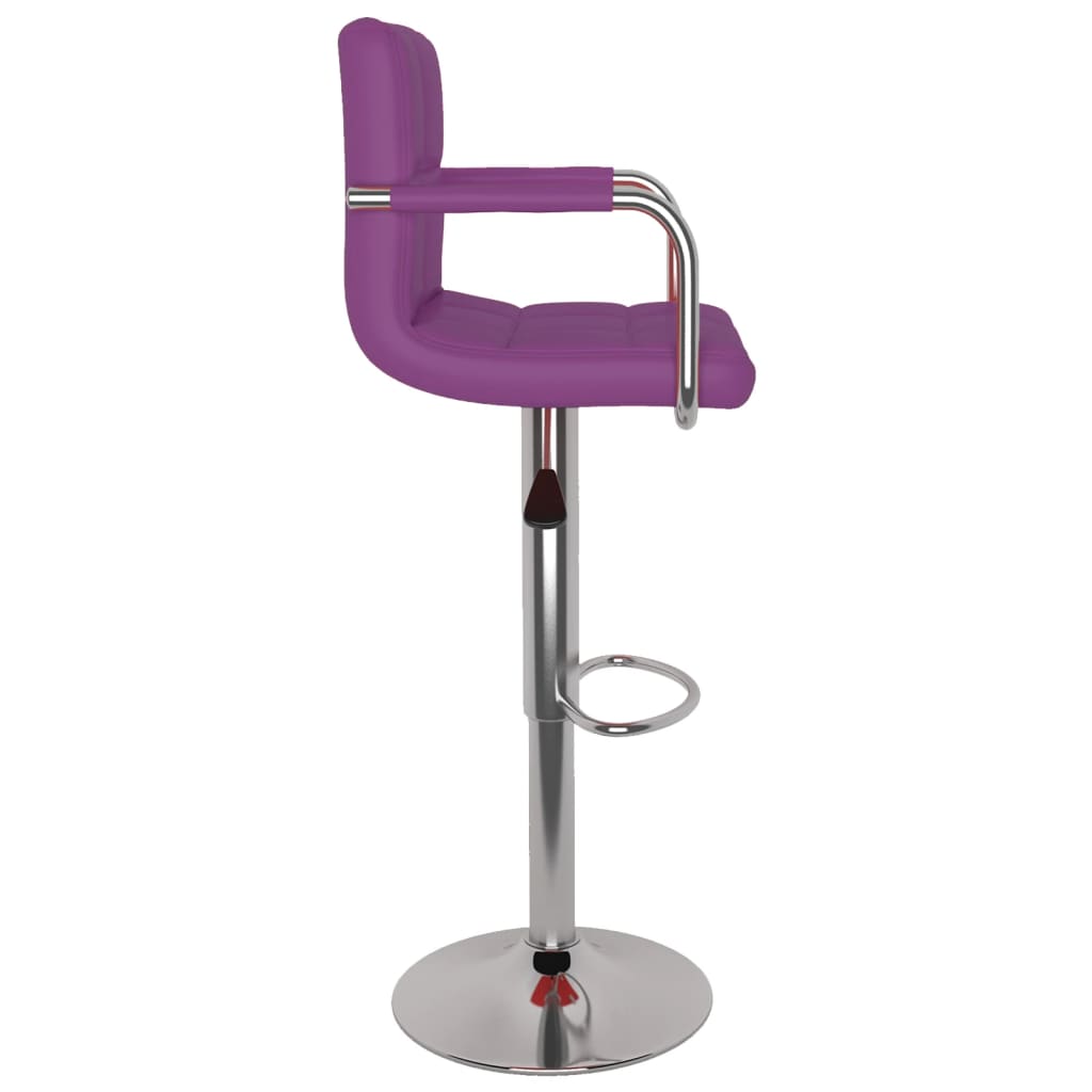 Sgabelli da Bar 2 pz Viola in Similpelle - homemem39