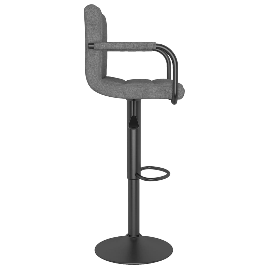 Sgabelli da Bar 2 pz Grigio Chiaro in Tessuto - homemem39