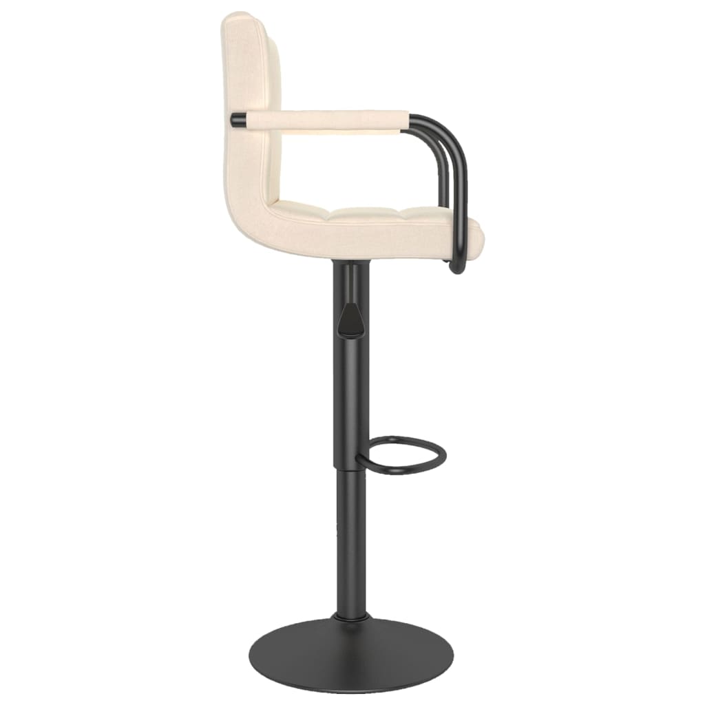 Sgabelli da Bar 2 pz Crema in Tessuto - homemem39