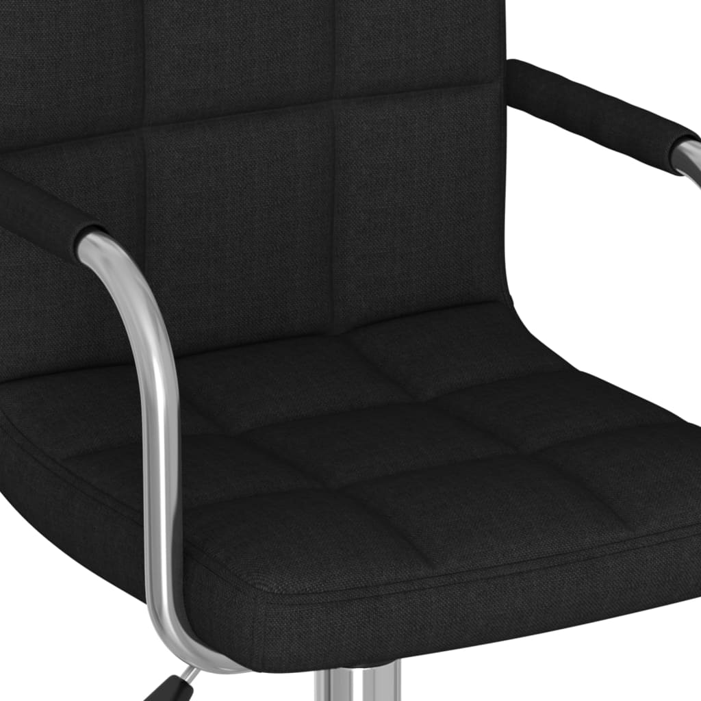 Sedia Girevole da Ufficio Nera in Tessuto - homemem39