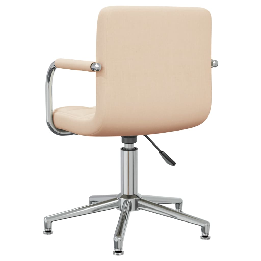 Sedia Girevole da Ufficio Crema in Tessuto - homemem39