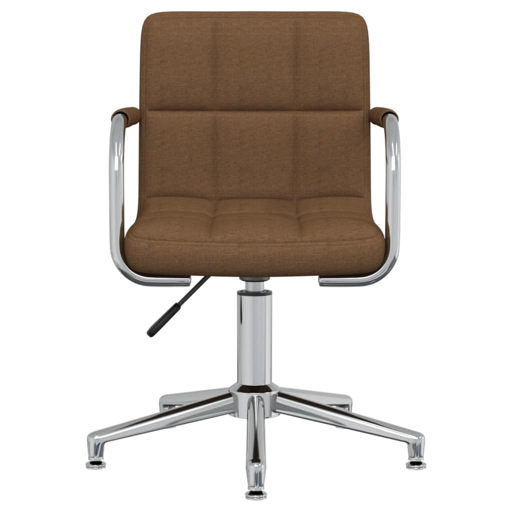 Sedia Girevole da Ufficio Marrone in Tessuto - homemem39