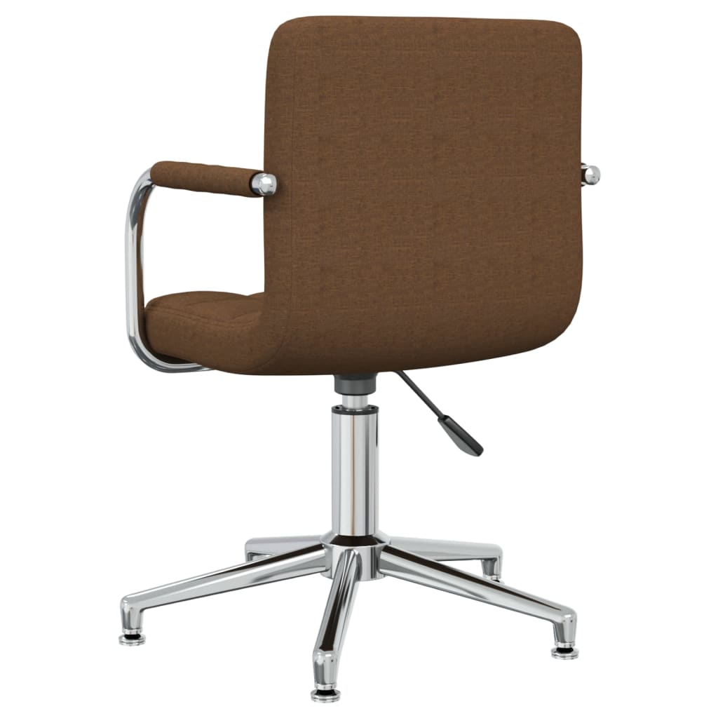 Sedia Girevole da Ufficio Marrone in Tessuto - homemem39