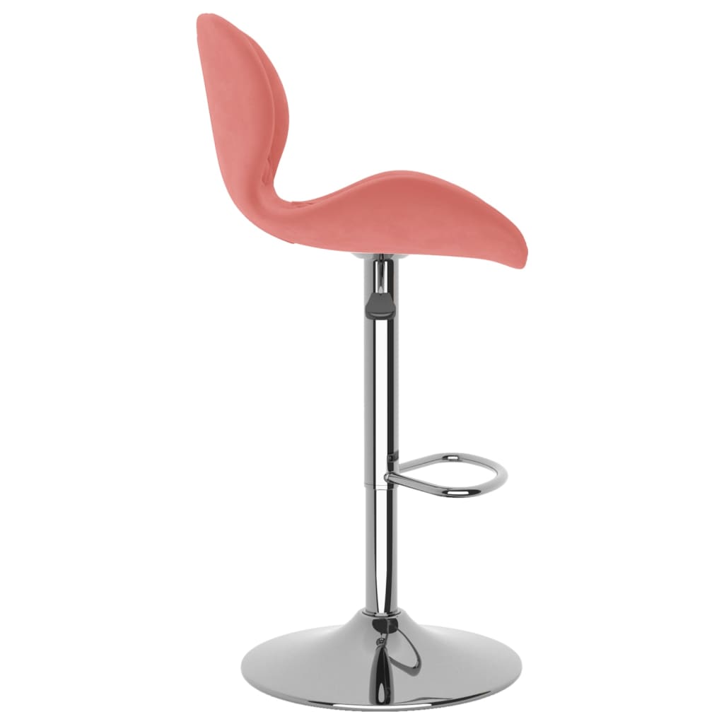 Sgabelli da Bar 2 pz Rosa in Velluto - homemem39