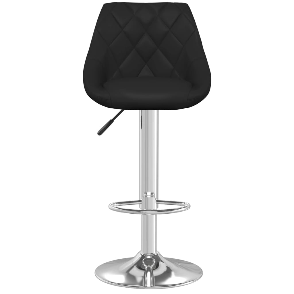 Sgabello da Bar Nero in Similpelle - homemem39