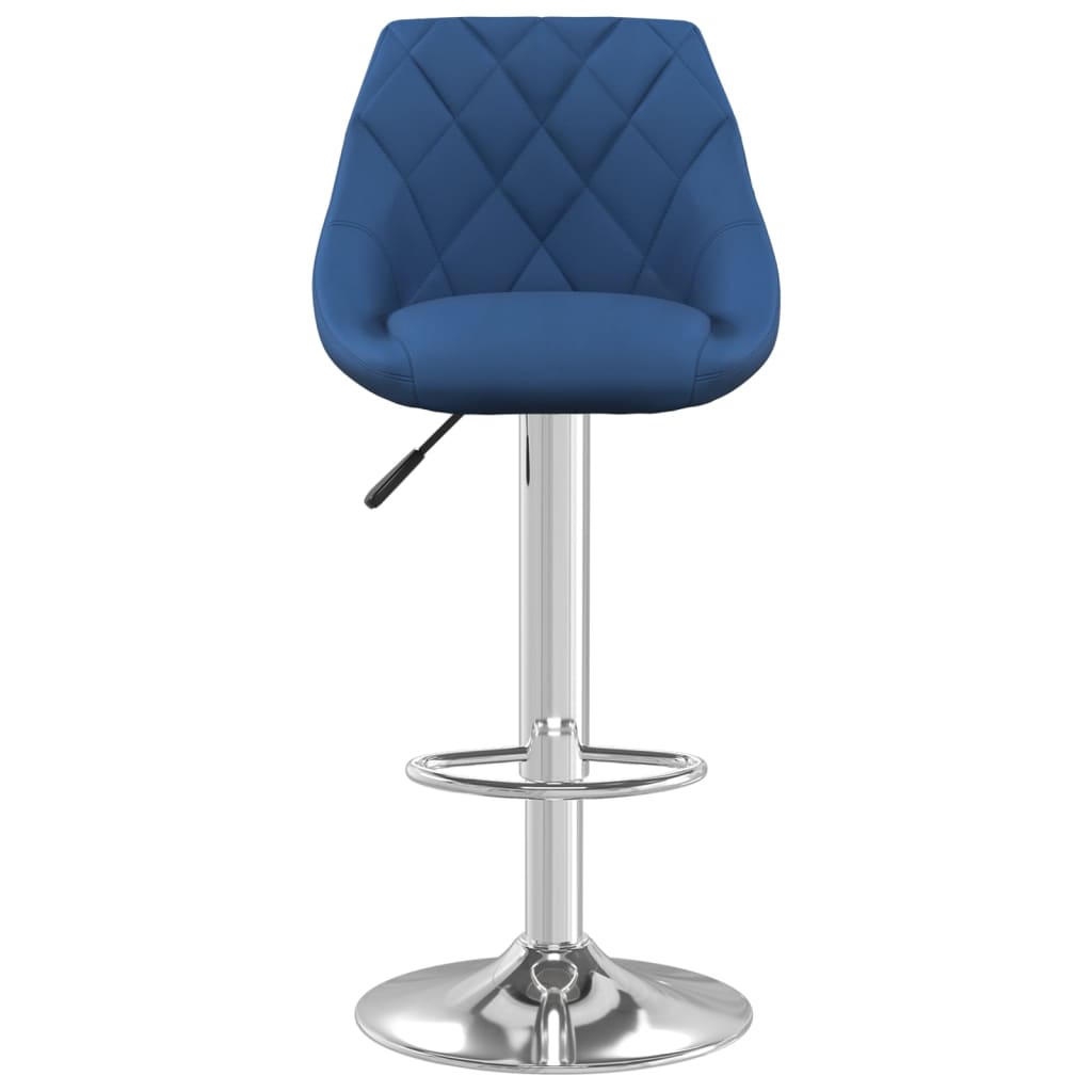 Sgabello da Bar Blu in Velluto - homemem39
