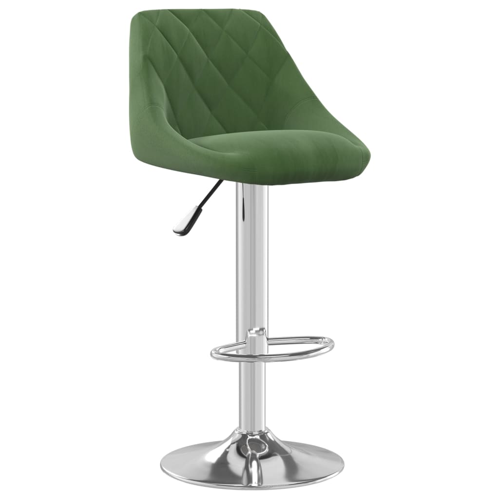 Sgabelli da Bar 2 pz Verde Scuro in Velluto - homemem39