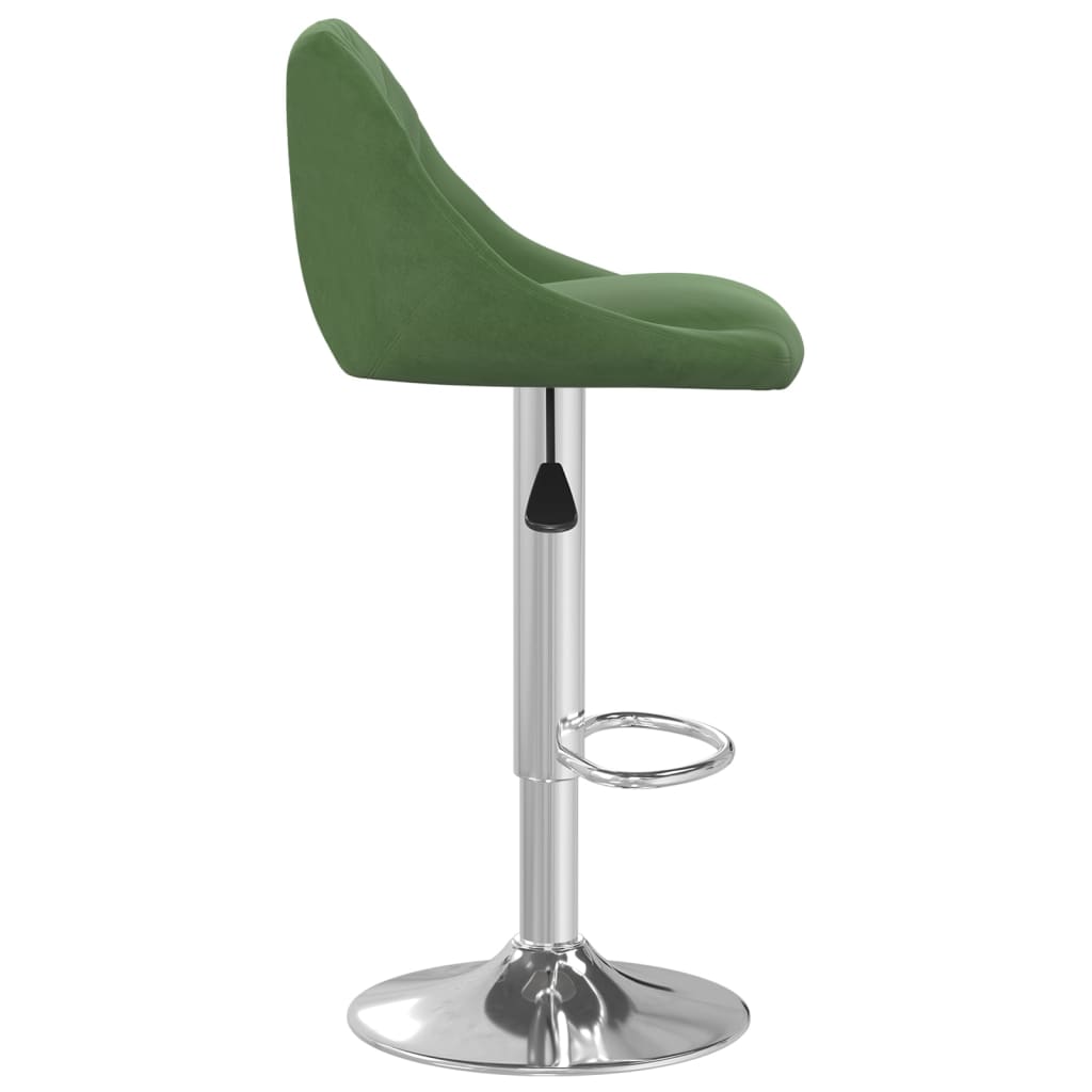 Sgabelli da Bar 2 pz Verde Scuro in Velluto - homemem39