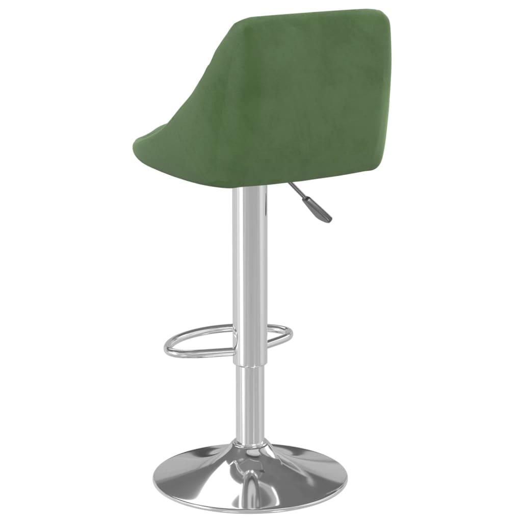 Sgabelli da Bar 2 pz Verde Scuro in Velluto - homemem39