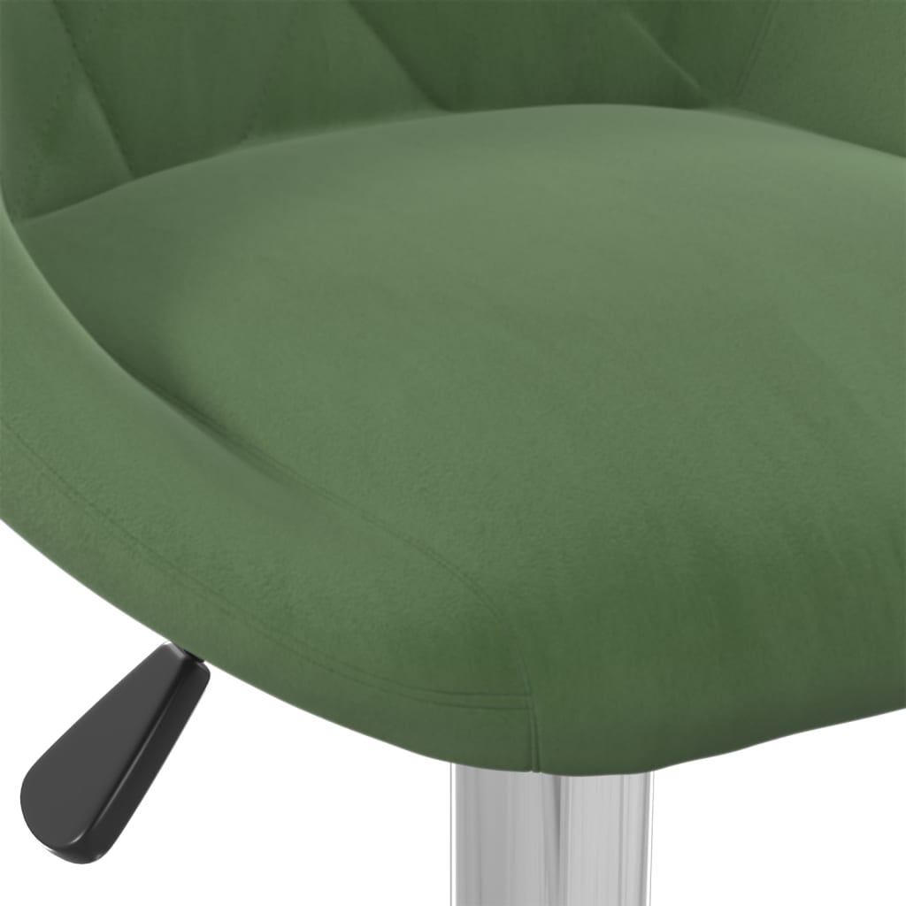 Sgabelli da Bar 2 pz Verde Scuro in Velluto - homemem39