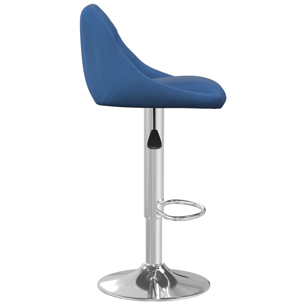 Sgabelli da Bar 2 pz Blu in Velluto - homemem39