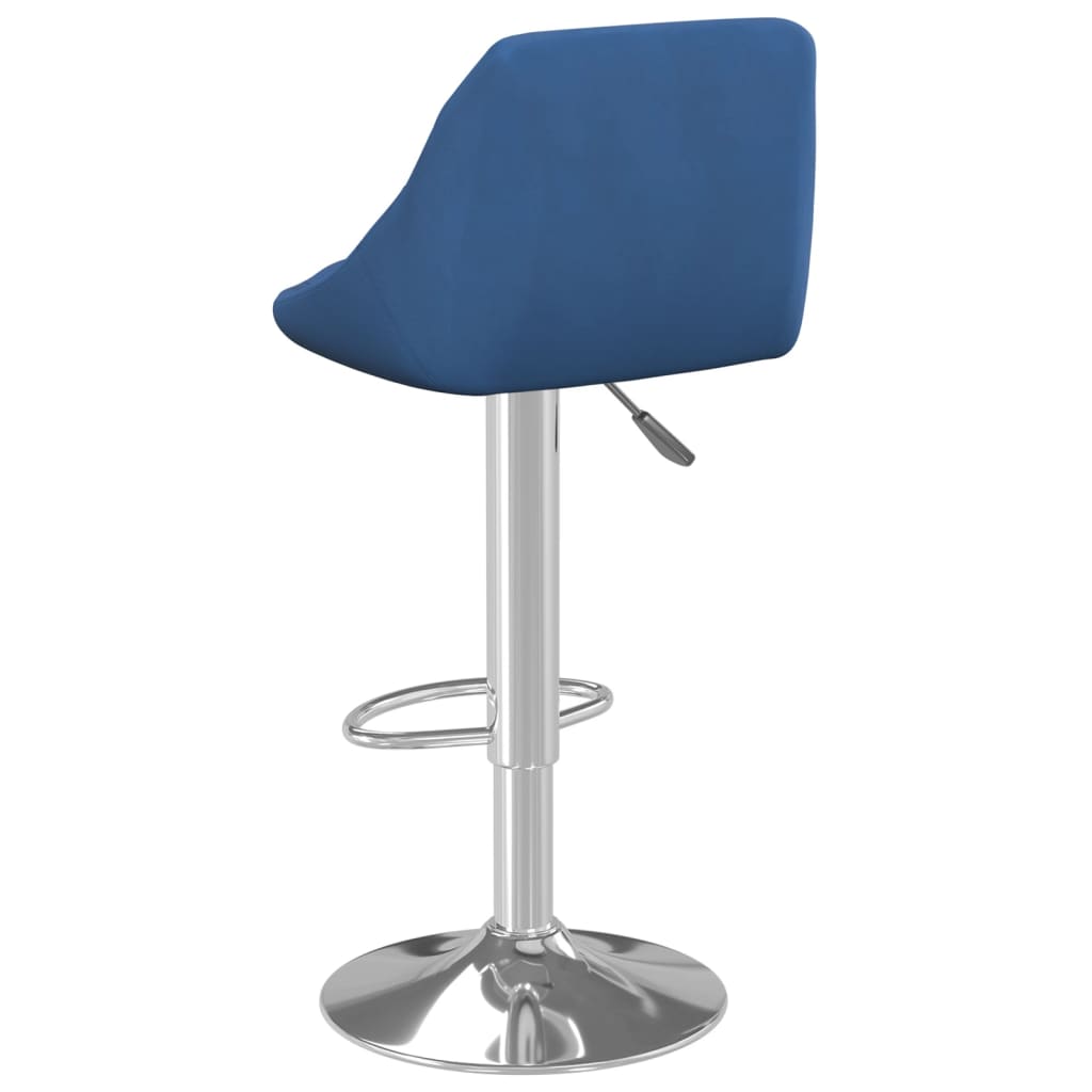 Sgabelli da Bar 2 pz Blu in Velluto - homemem39