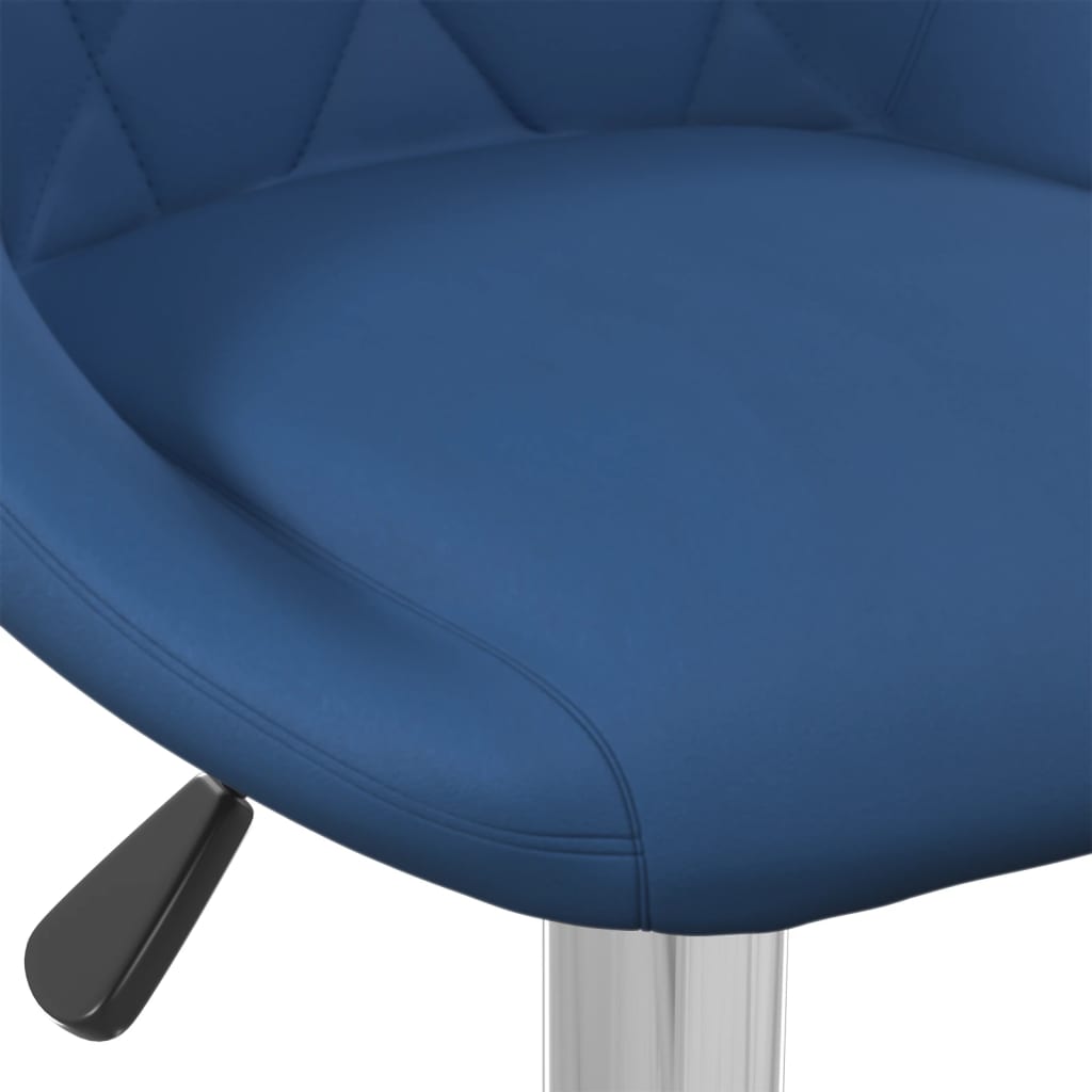Sgabelli da Bar 2 pz Blu in Velluto - homemem39