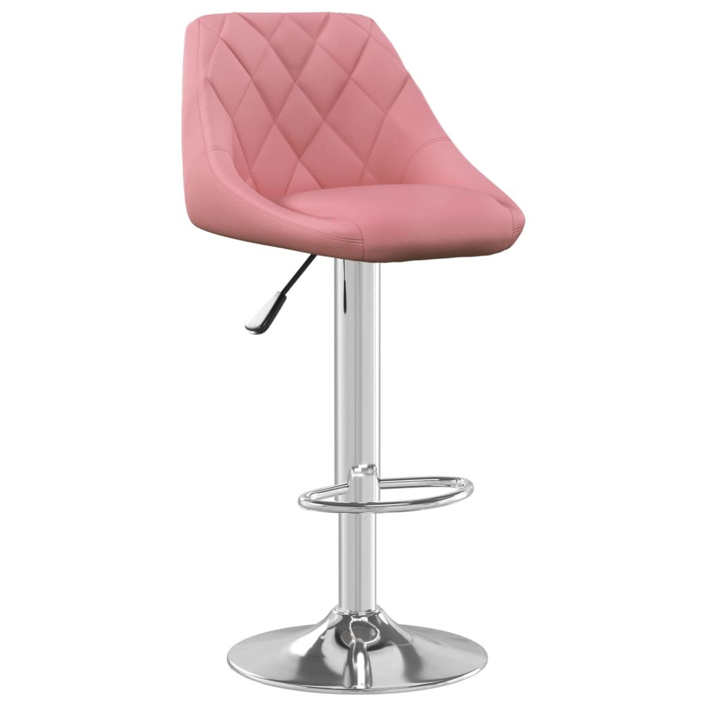 Sgabelli da Bar 2 pz Rosa in Velluto - homemem39