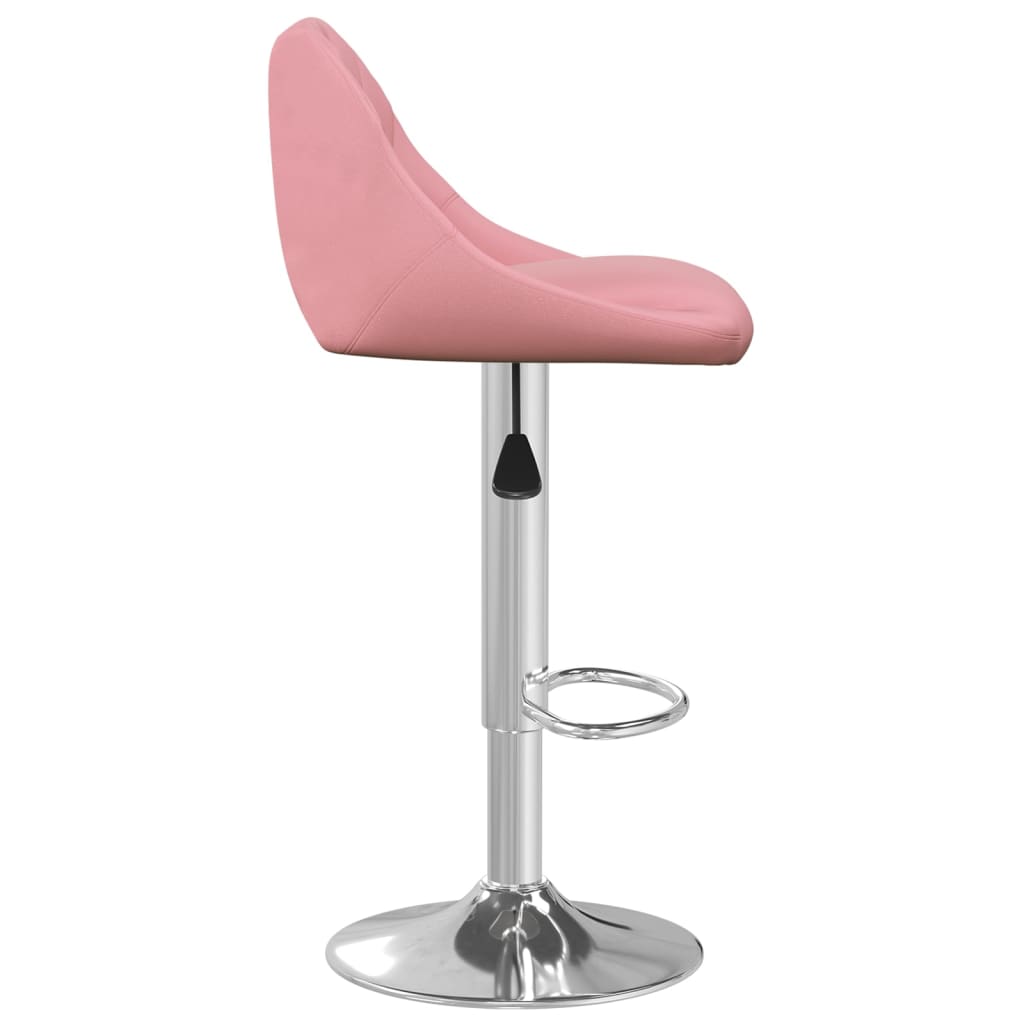 Sgabelli da Bar 2 pz Rosa in Velluto - homemem39