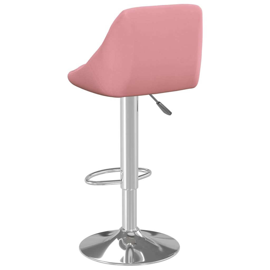 Sgabelli da Bar 2 pz Rosa in Velluto - homemem39