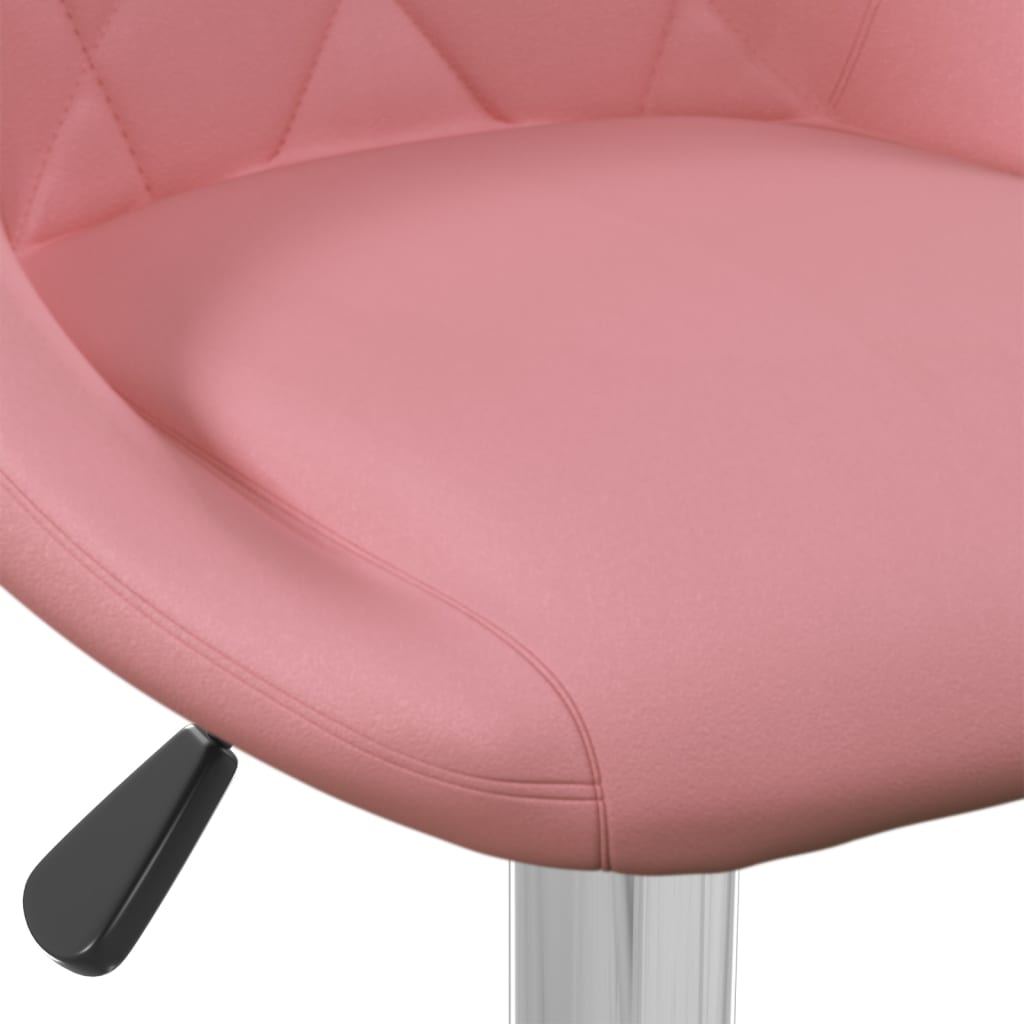 Sgabelli da Bar 2 pz Rosa in Velluto - homemem39