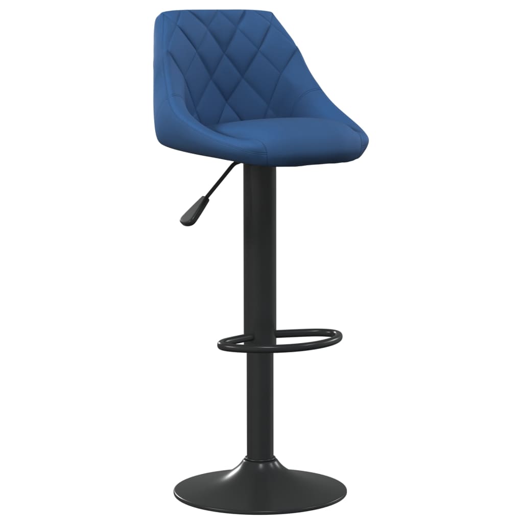 Sgabello da Bar Blu in Velluto - homemem39