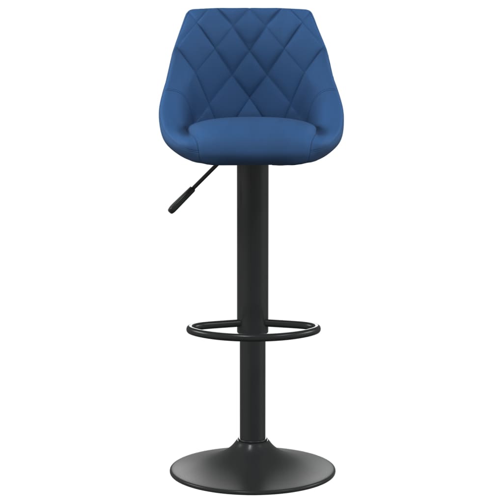 Sgabello da Bar Blu in Velluto - homemem39