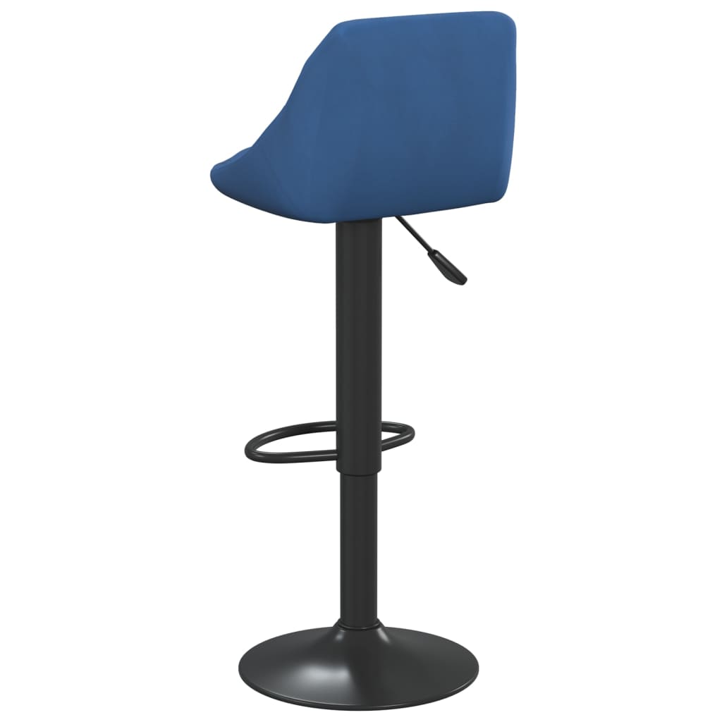 Sgabello da Bar Blu in Velluto - homemem39