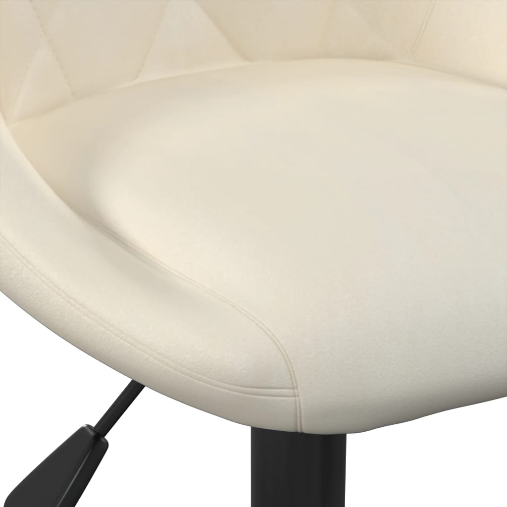 Sedie da Bar 2 pz Crema in Velluto - homemem39