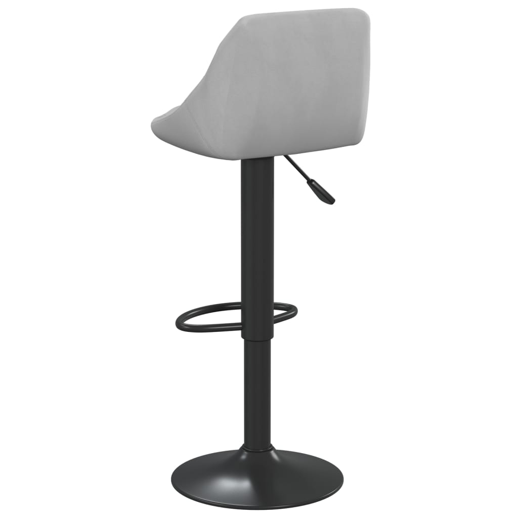 Sgabelli da Bar 2 pz Grigio Chiaro in Velluto - homemem39