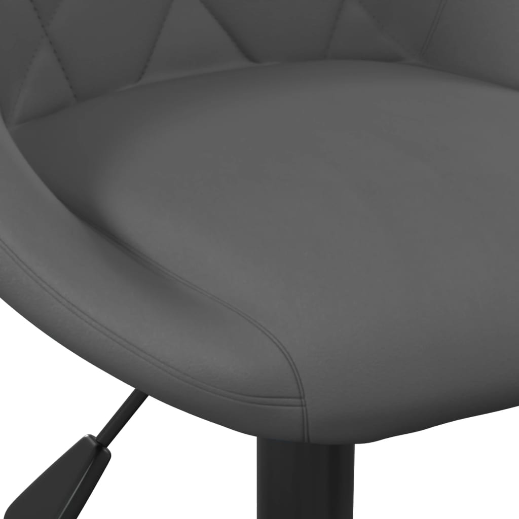 Sedie da Bar 2 pz Grigio Scuro in Velluto - homemem39