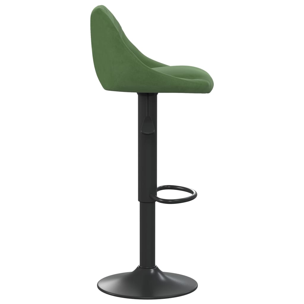 Sgabelli da Bar 2 pz Verde Scuro in Velluto - homemem39
