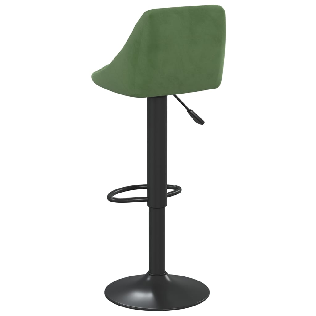 Sgabelli da Bar 2 pz Verde Scuro in Velluto - homemem39