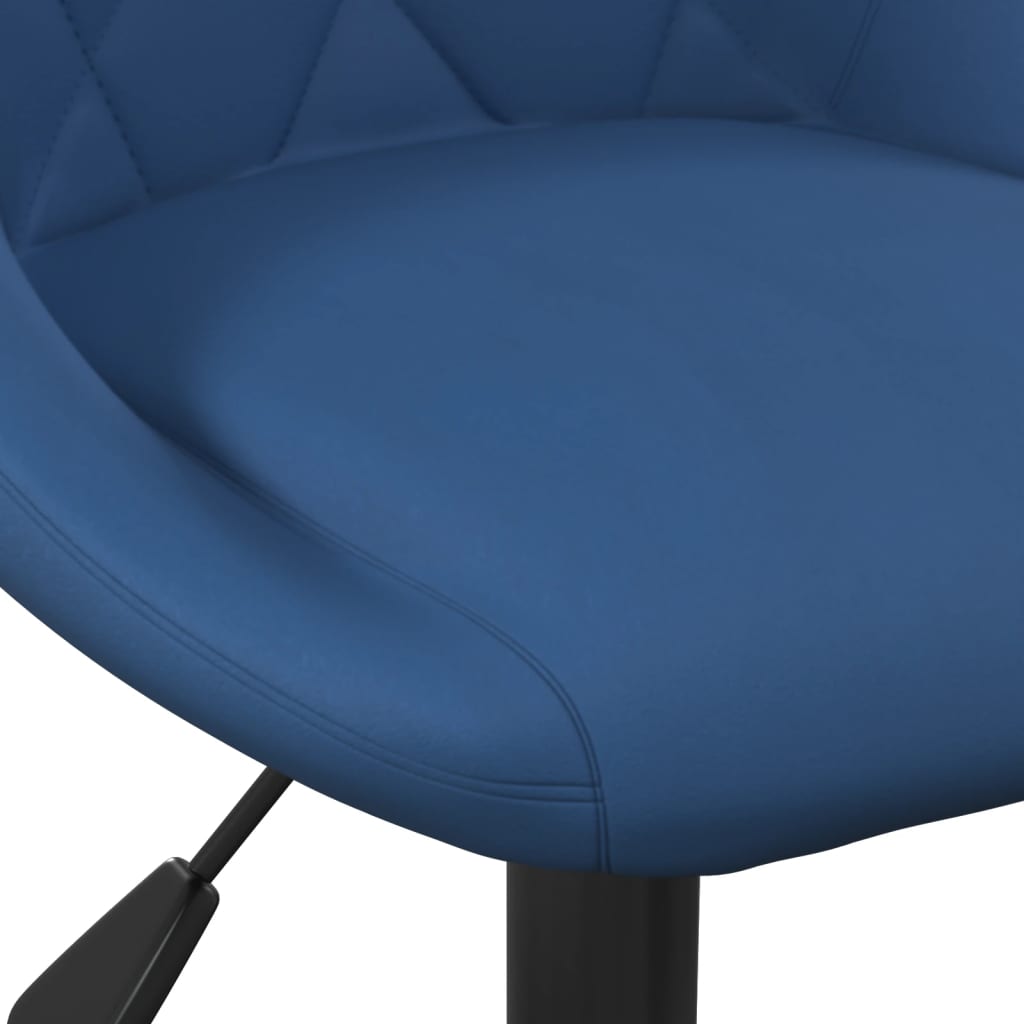 Sgabelli da Bar 2 pz Blu in Velluto - homemem39