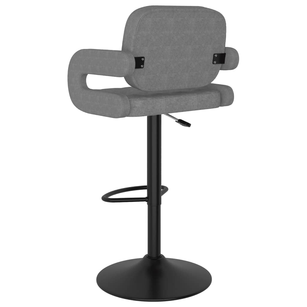 Sgabelli da Bar 2 pz Grigio Chiaro in Tessuto - homemem39