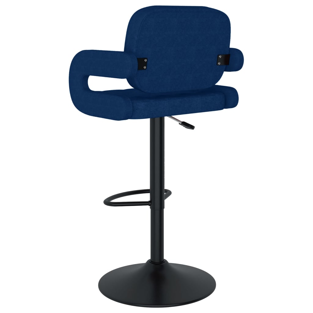 Sgabelli da Bar 2 pz Blu in Tessuto - homemem39