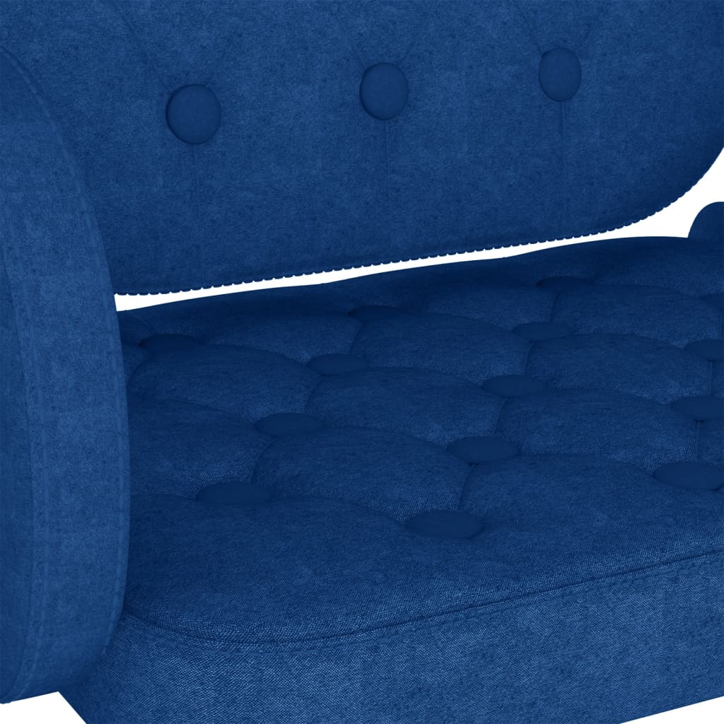 Sgabelli da Bar 2 pz Blu in Tessuto - homemem39